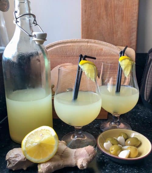 Citroen-Gember limonade